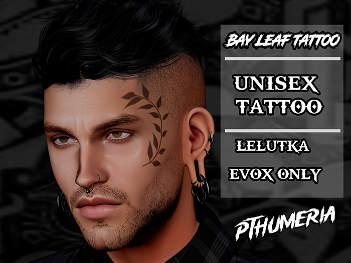 Second Life Marketplace [Pthumeria] Bay leaf tattoo